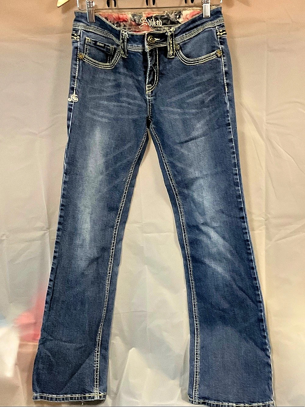 Adikted Bootcut Jeans Blue Waist